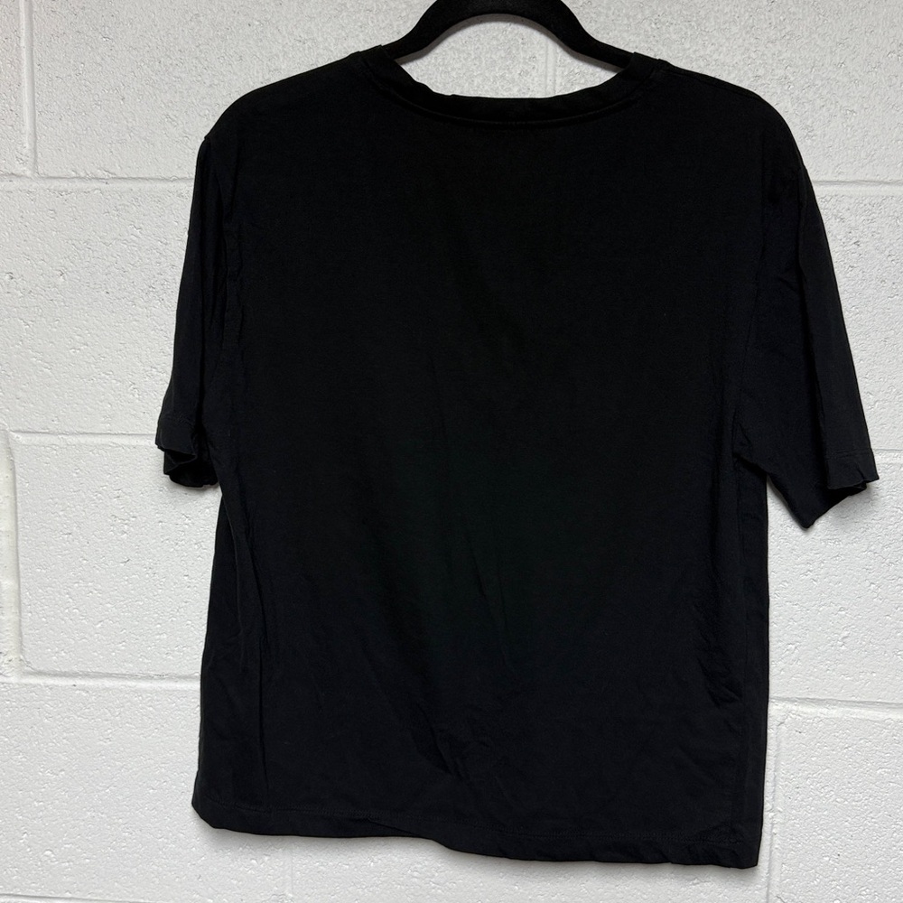 Zara Black Deep V-neck Top - Picture 5 of 5
